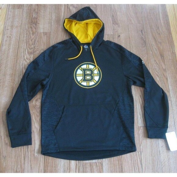 New W/ Defect Majestic Therma Base Boston Bruins Hoodie Sz M - Picture 1 of 8